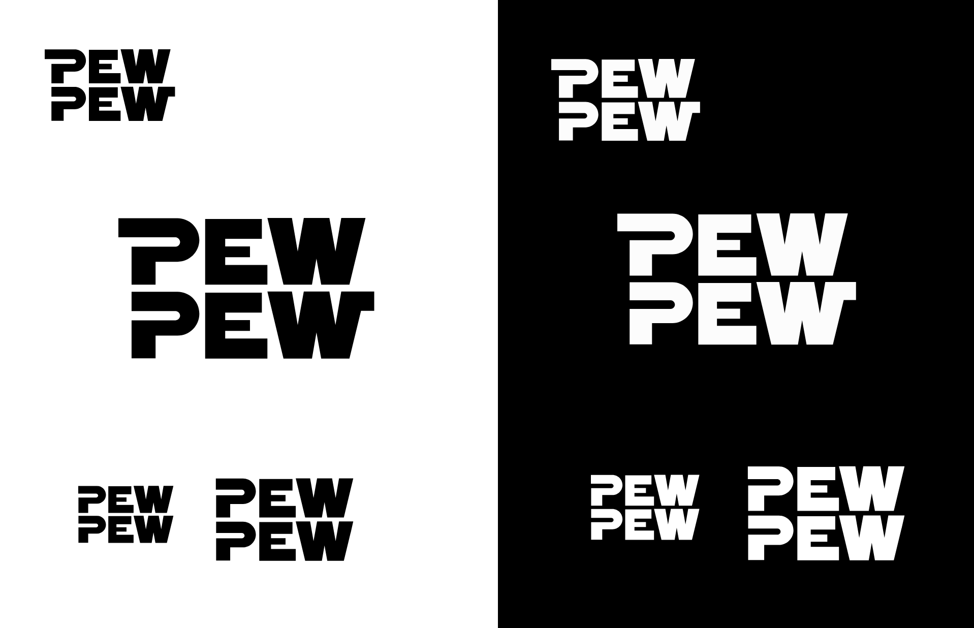 This is an image of the PewPew logo design.
